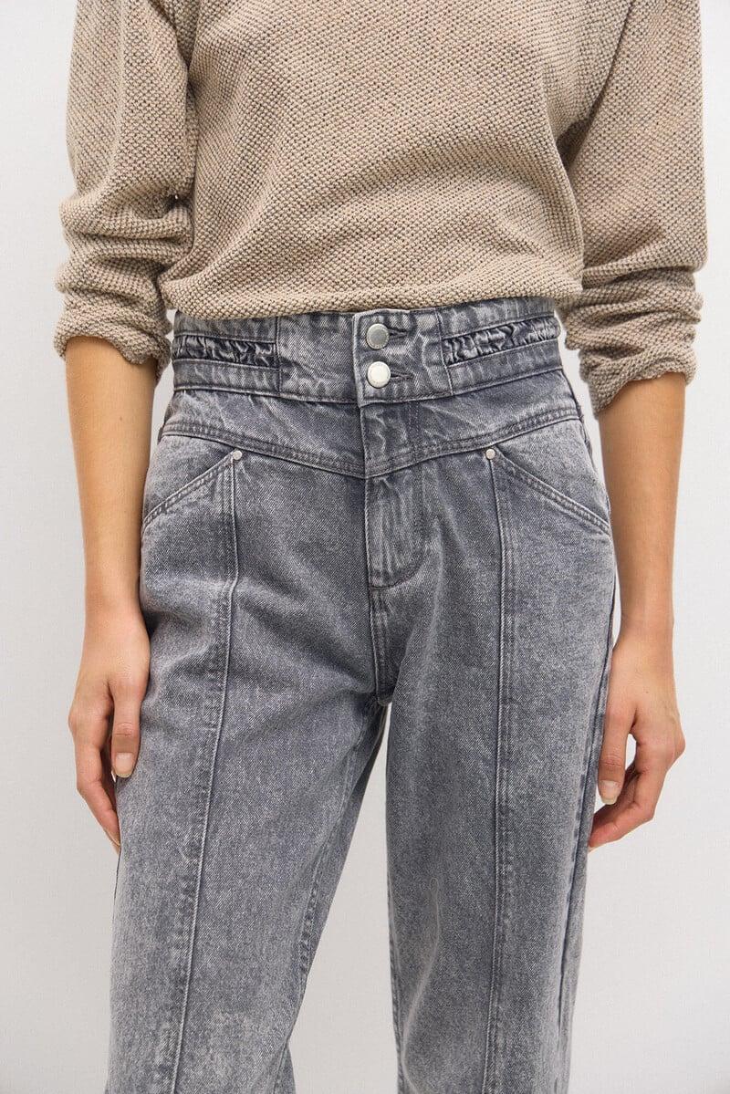 pedro del hierro Olinda. Jeans rectos con cortes Rebajas baratas