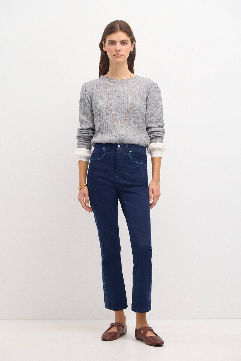 pedro del hierro Ofira. Jeans con corte de bota