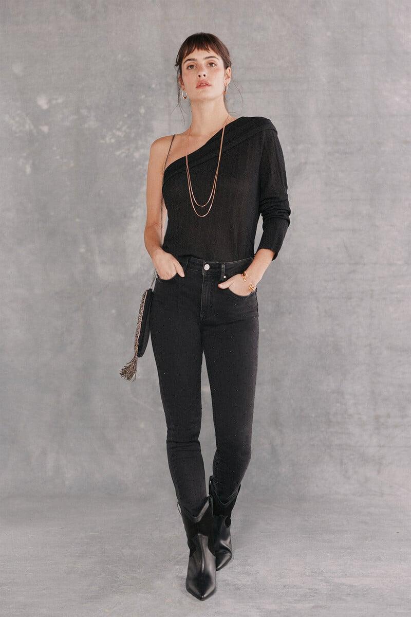 pedro del hierro Odila. Jeans skinny con brillos Envío gratis