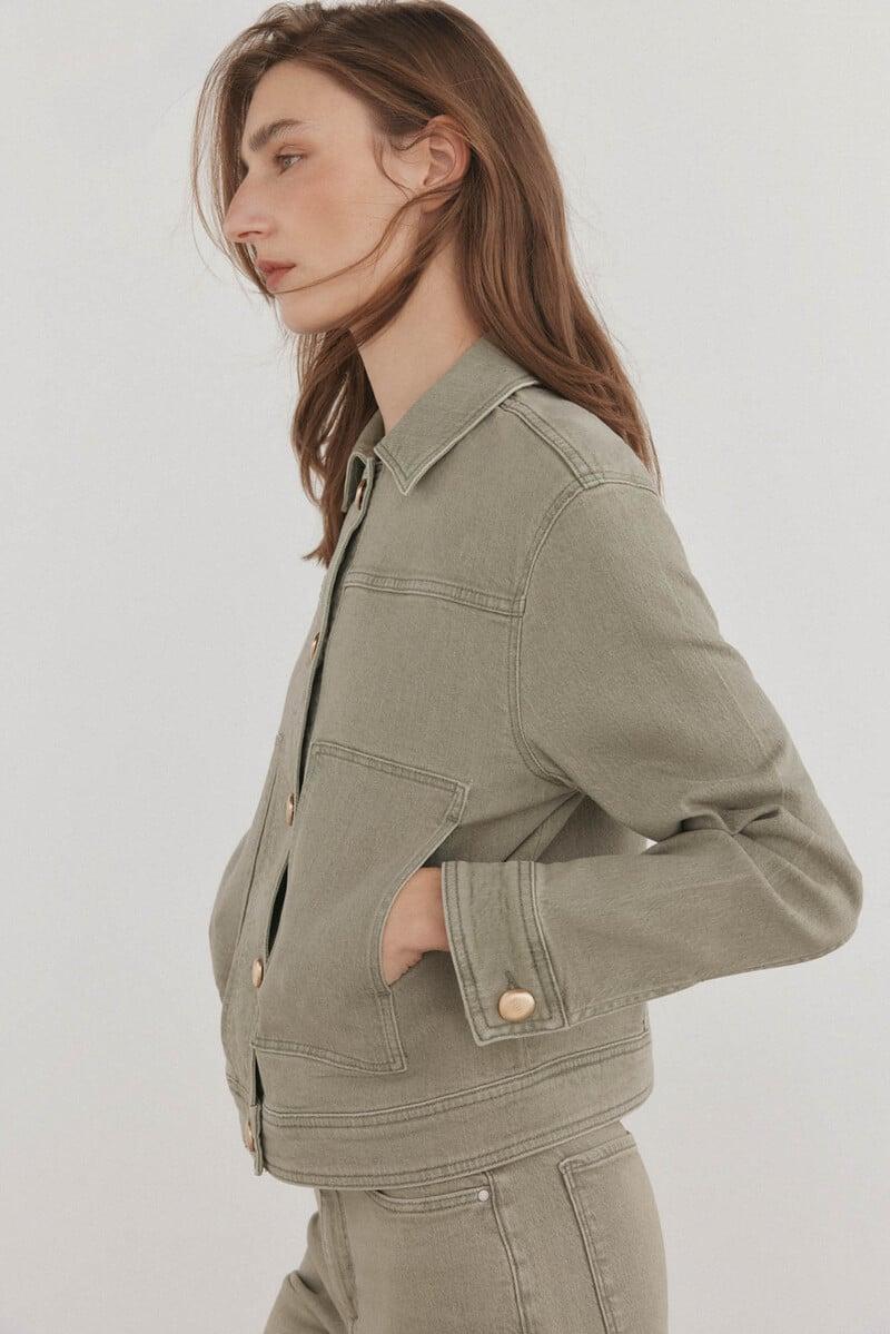 pedro del hierro Cazadora vaquera verde