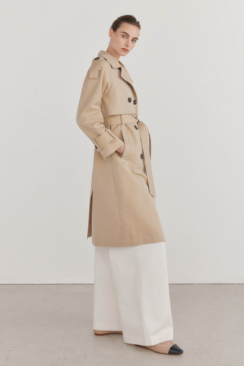 pedro del hierro Gabardina larga lisa Solo hoy