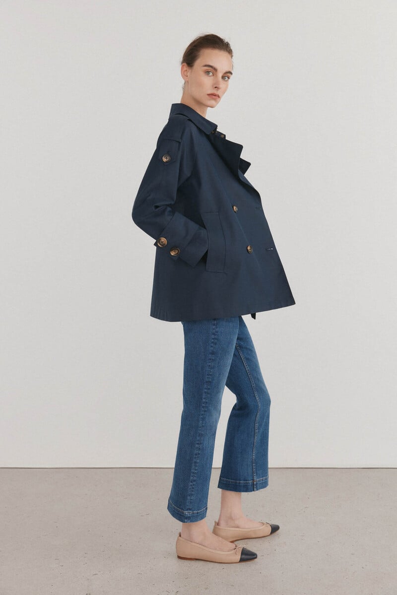 pedro del hierro Gabardina corta lisa Grandes descuentos