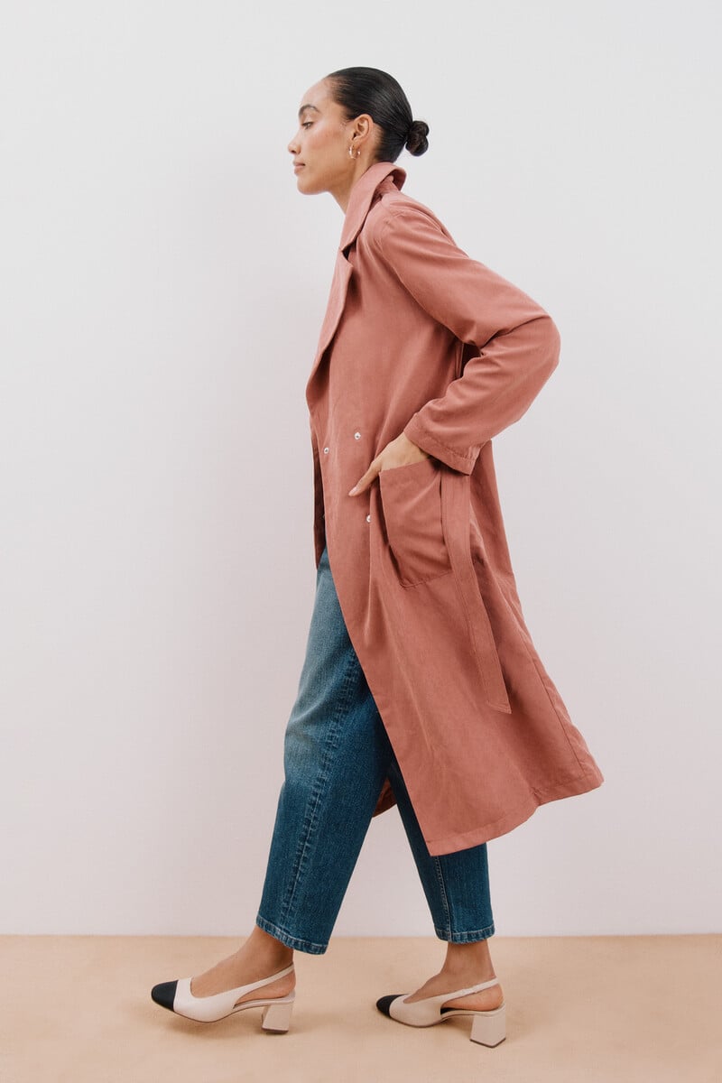 pedro del hierro Gabardina fluida waterrepelent En oferta