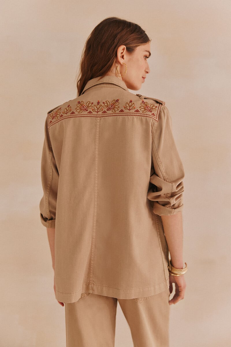 pedro del hierro Ediana. Chaqueta bordada Rebajas de fin de temporada