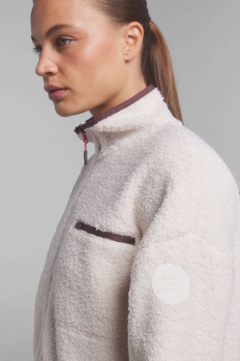 pedro del hierro Chaqueta borreguito beige En oferta