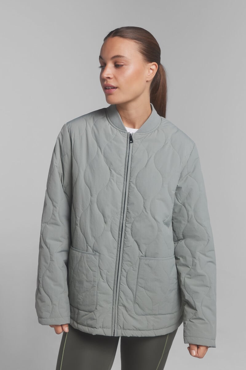 pedro del hierro Chaqueta técnica acolchada kaki Gran oferta
