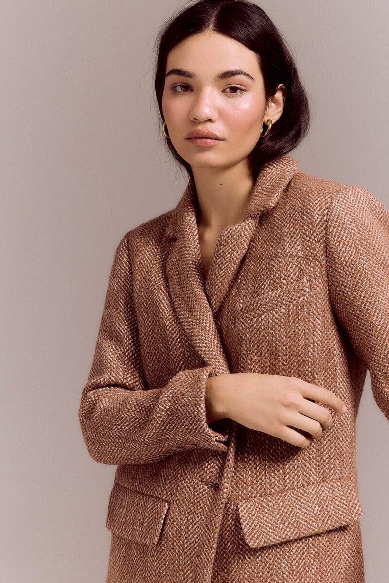 pedro del hierro Abrigo blazer de espiga Oferta especial de fábrica