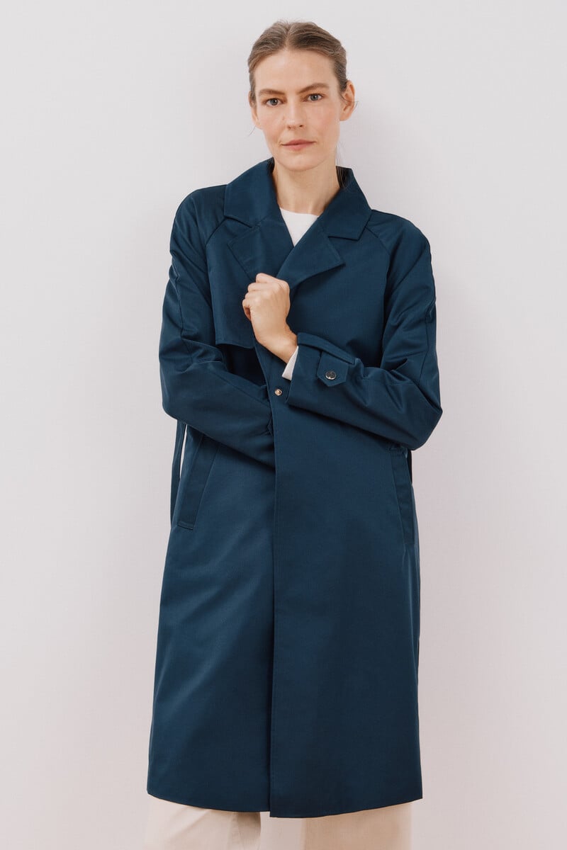 pedro del hierro Gabardina larga waterrrepelent Grandes descuentos