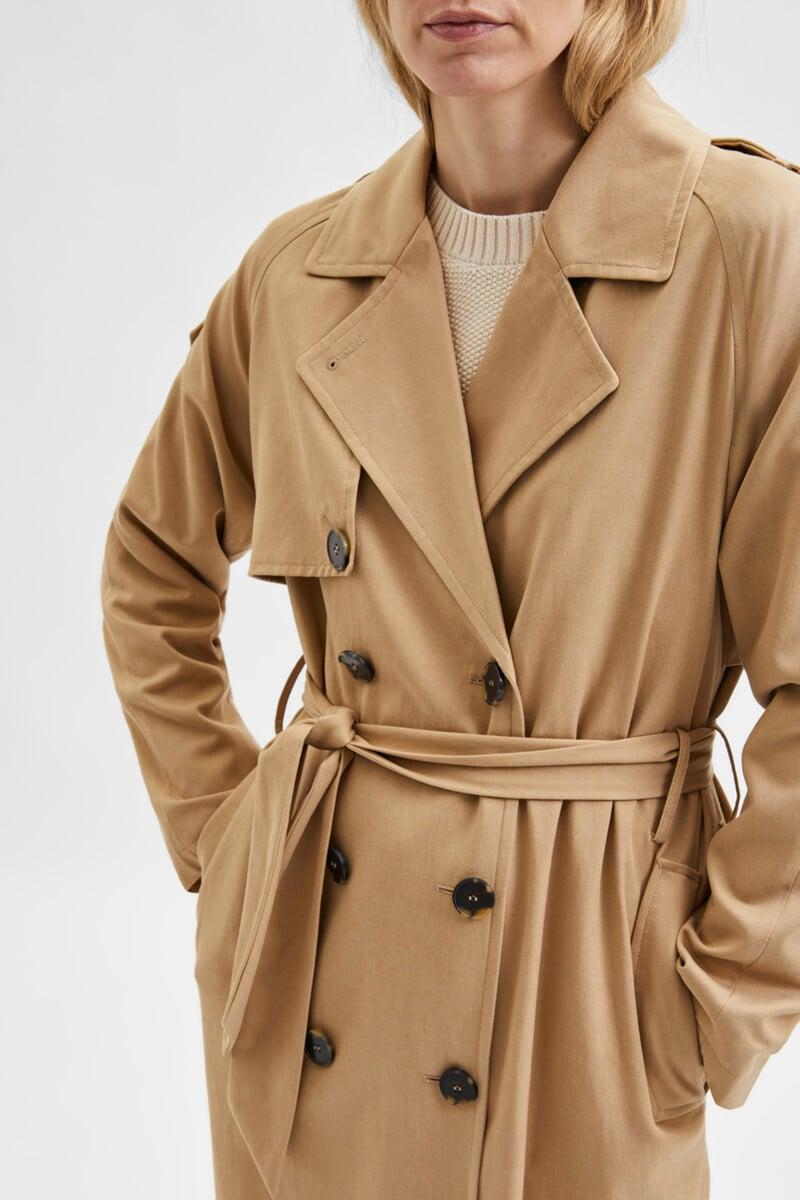 pedro del hierro Gabardina clásica larga elaborada con LYOCELL TENCEL Liquidación