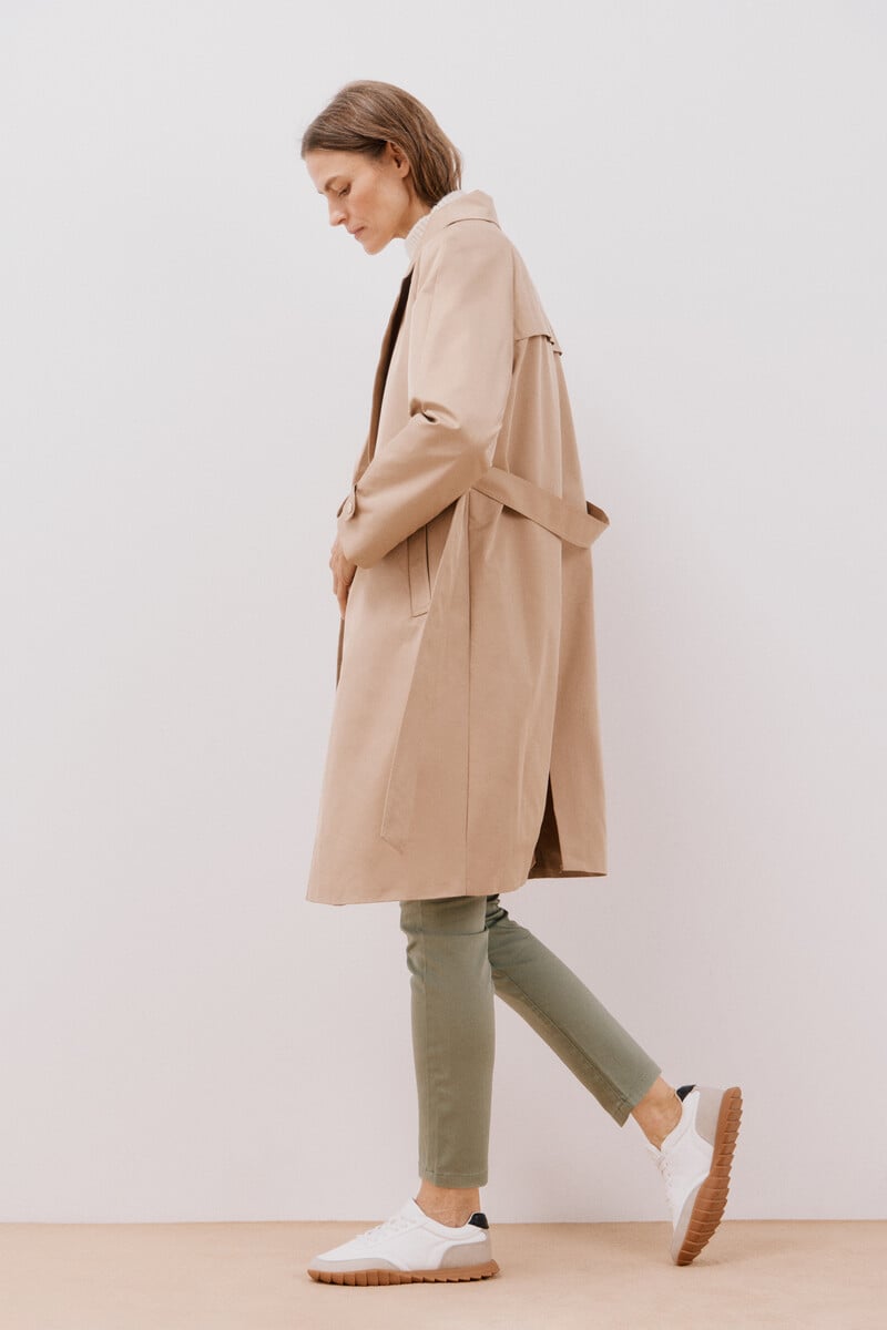 pedro del hierro Gabardina larga waterrrepelent Tienda de fábrica
