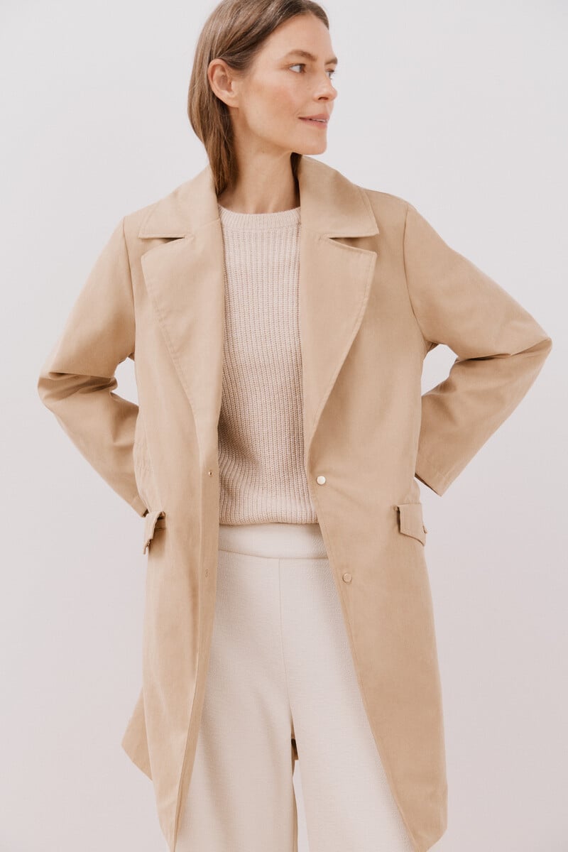 pedro del hierro Gabardina fluida waterrrepelent Oferta exclusiva