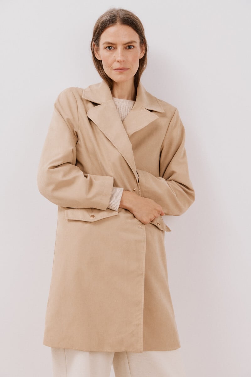 pedro del hierro Gabardina fluida waterrrepelent Oferta exclusiva