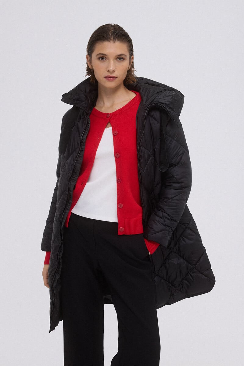 pedro del hierro Parka larga capucha Ofertas de temporada