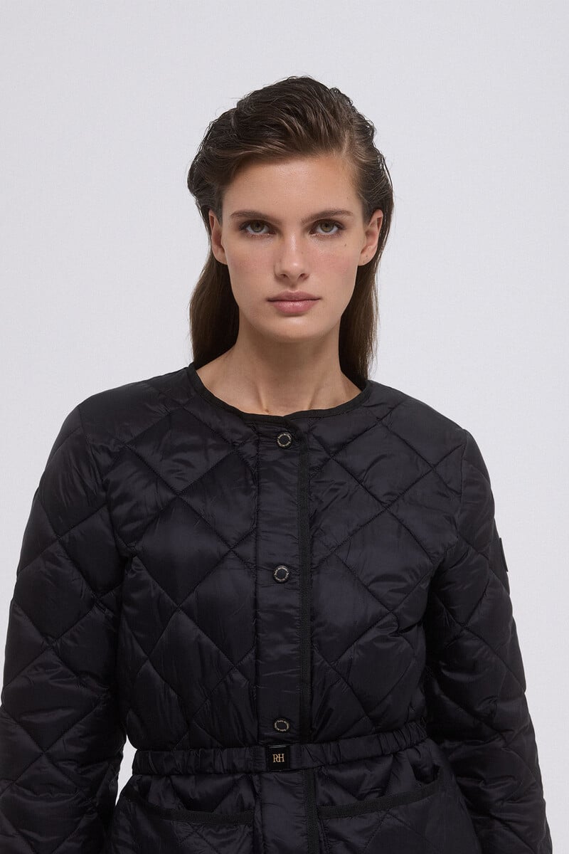 pedro del hierro Chaqueta acolchada cinturón Precio ultrabajo