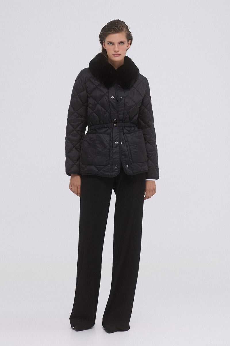 pedro del hierro Chaqueta acolchada cinturón Precio ultrabajo