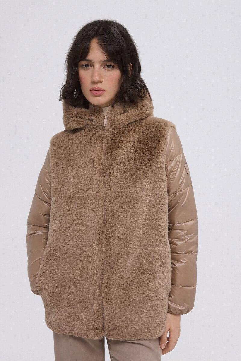 pedro del hierro Parka combinada pelo Devoluciones gratuitas