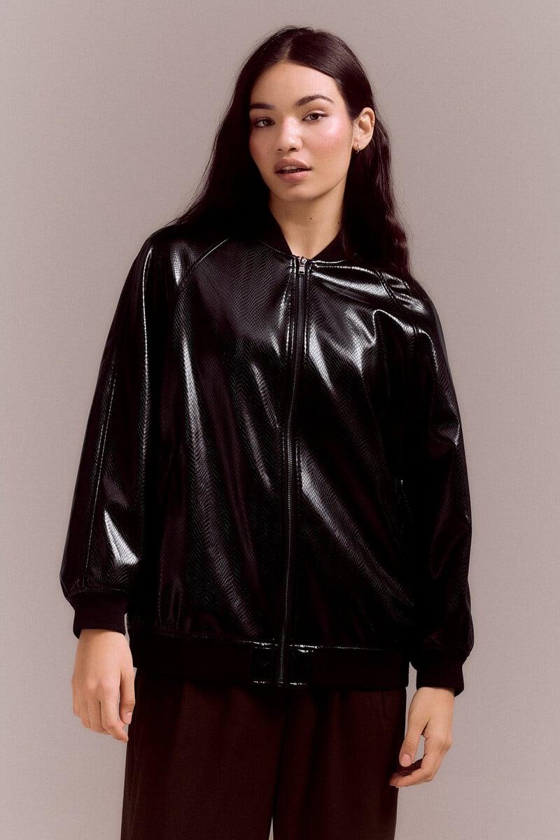 pedro del hierro Bomber efecto piel de serpiente Ofertas