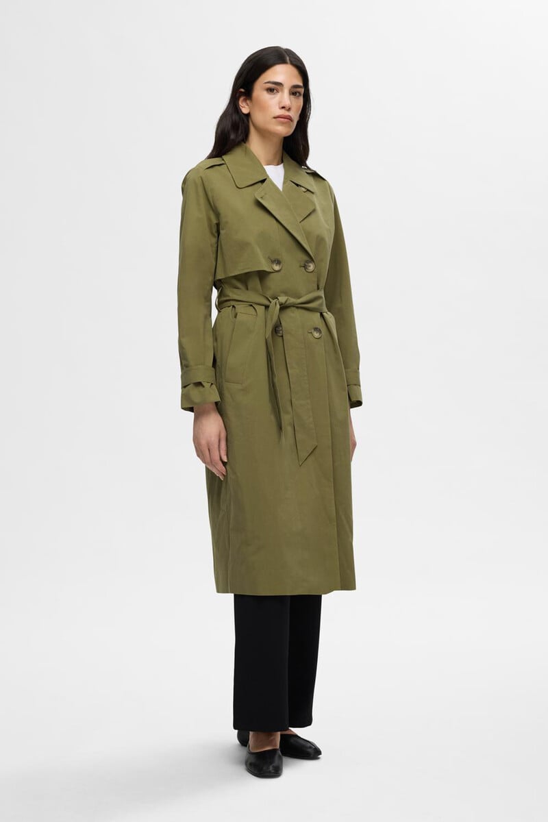 pedro del hierro Gabardina larga confeccionada con algodón orgánico Venta caliente