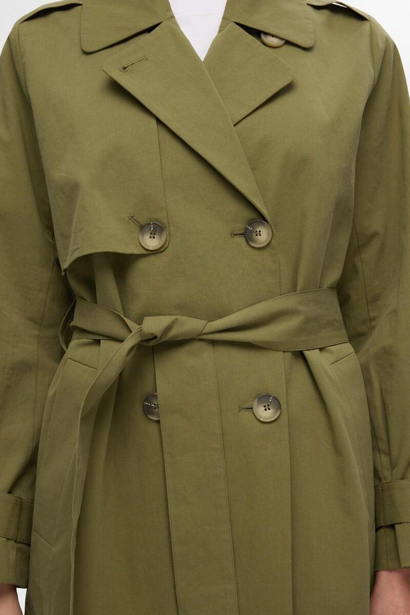 pedro del hierro Gabardina larga confeccionada con algodón orgánico Venta caliente