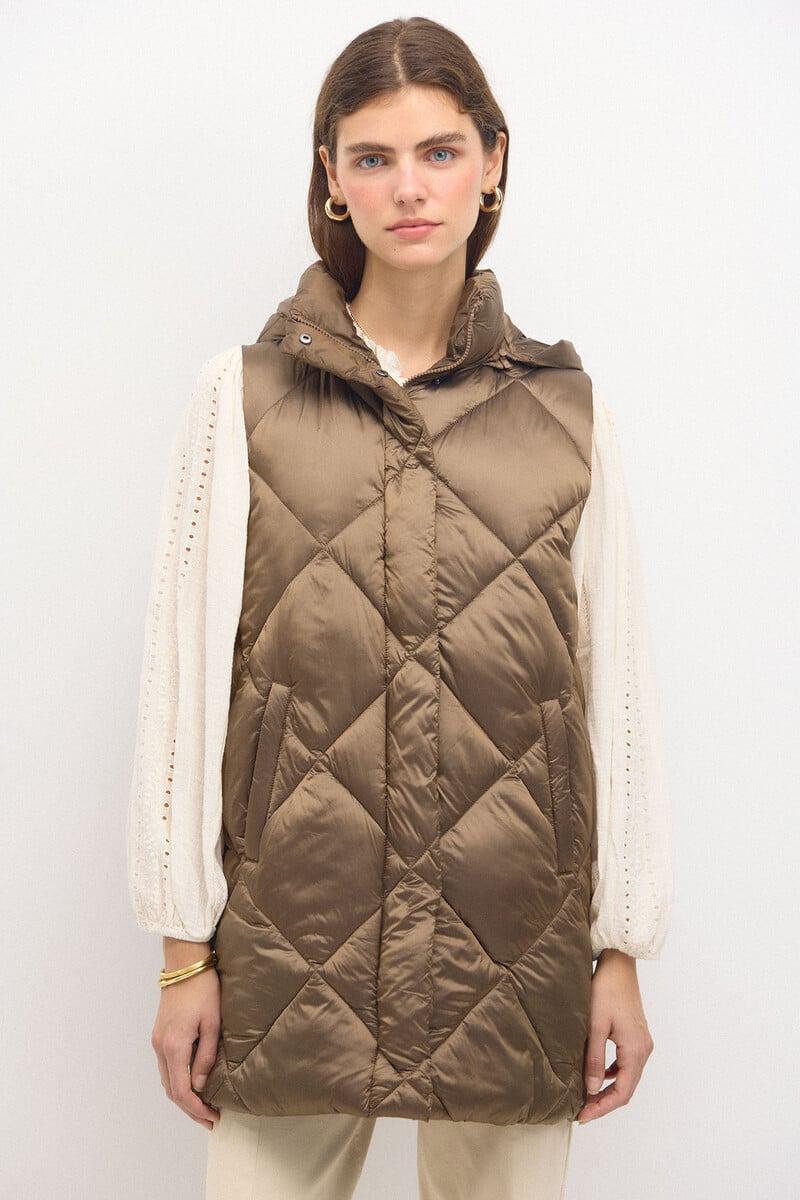 pedro del hierro Dafne. Chaleco acolchado metalizado Gran oferta