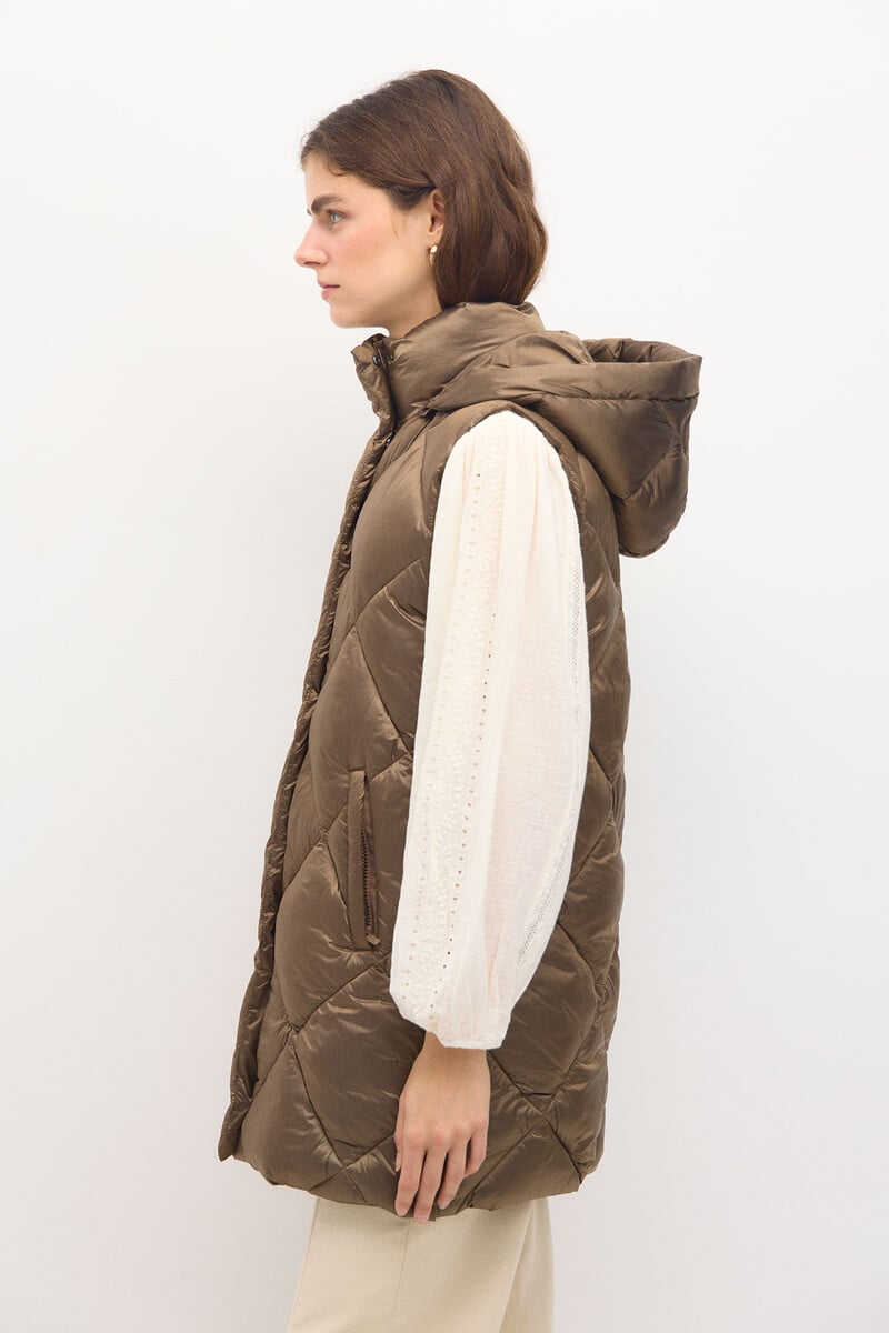 pedro del hierro Dafne. Chaleco acolchado metalizado Gran oferta