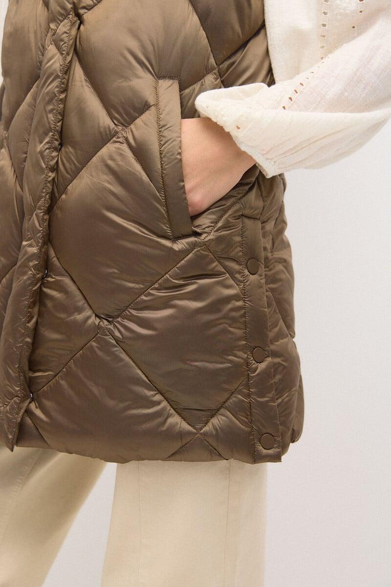 pedro del hierro Dafne. Chaleco acolchado metalizado Gran oferta