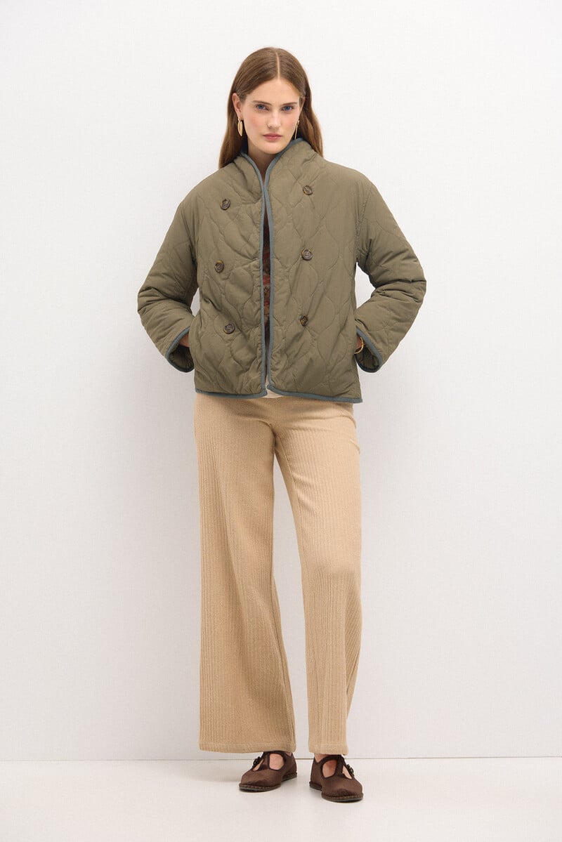 pedro del hierro Diana. Chaqueta acolchada con botones Rebajas de fábrica