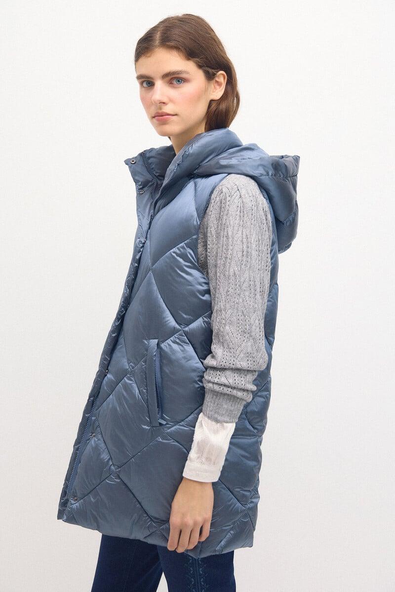 pedro del hierro Dafne. Chaleco acolchado metalizado ÚLTIMAS EDICIONES