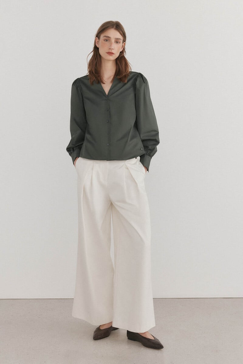 pedro del hierro Camisa manga larga abullonada 2025