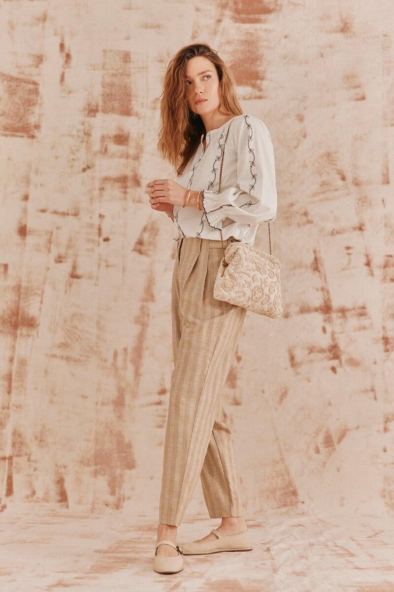 pedro del hierro Carmen. Blusa bordada Los más vendidos