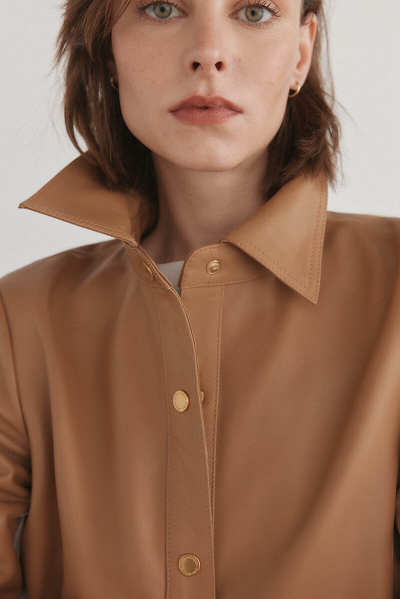pedro del hierro Sobrecamisa piel Ventas relámpago