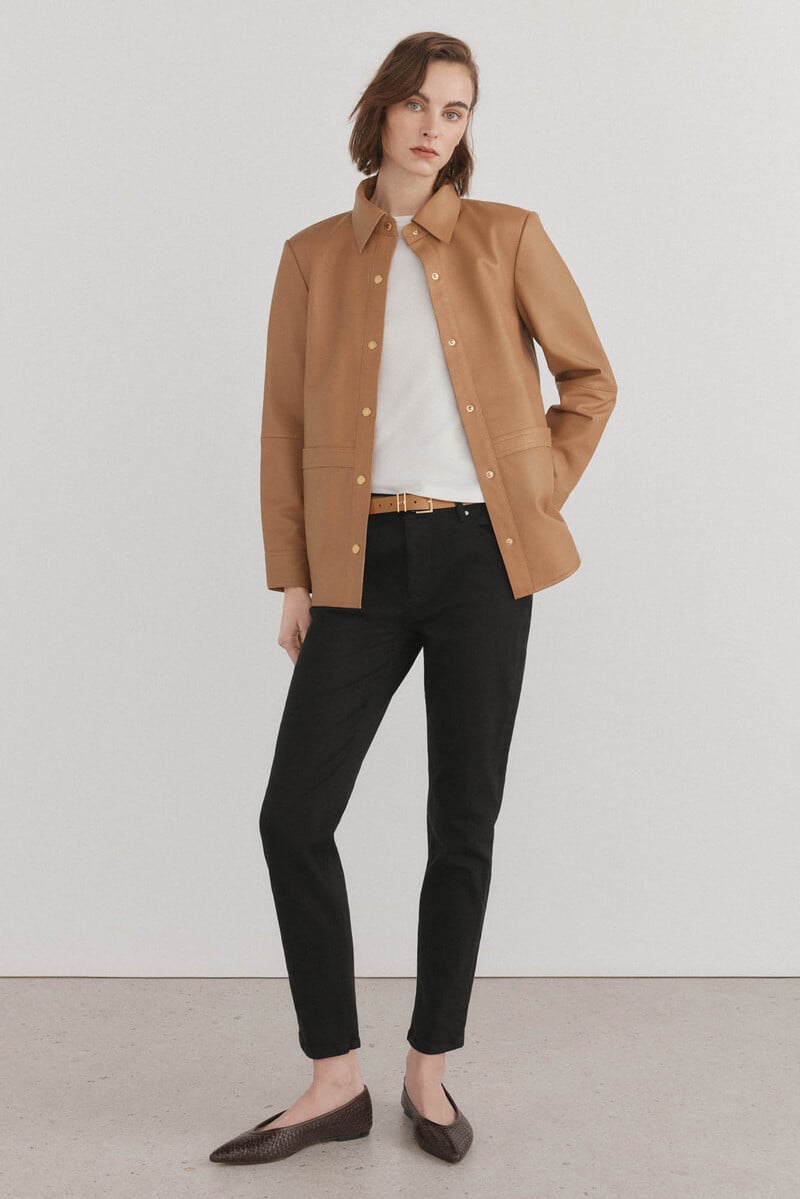 pedro del hierro Sobrecamisa piel Ventas relámpago