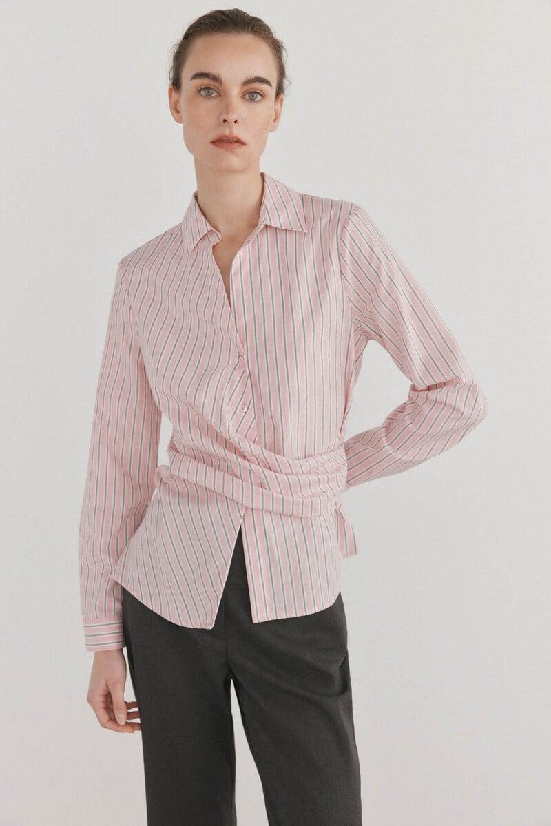 pedro del hierro Camisa de cuello solapa con escote pico