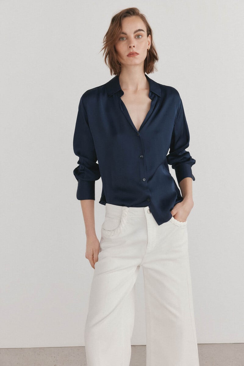 pedro del hierro Blusa satén fluida