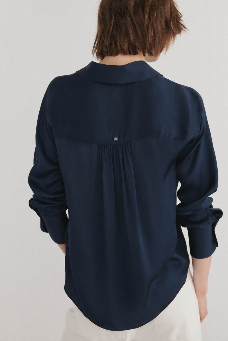 pedro del hierro Blusa satén fluida Mejor oferta