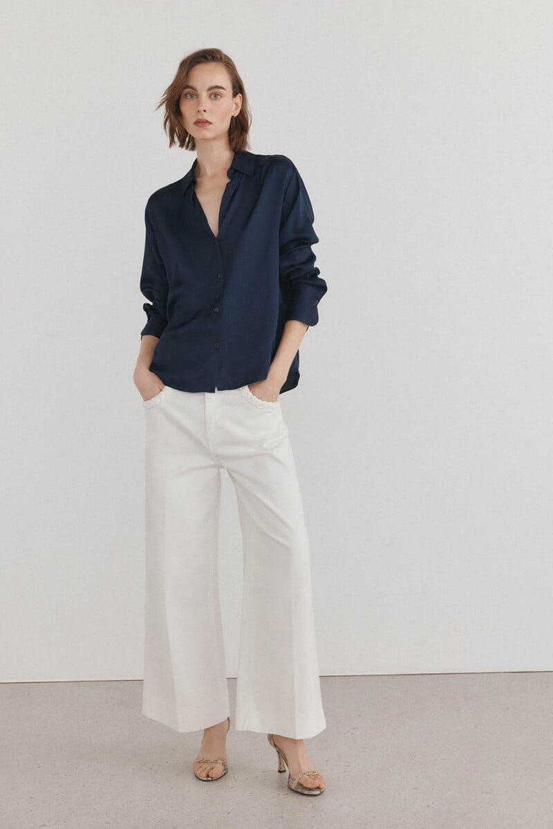pedro del hierro Blusa satén fluida Mejor oferta