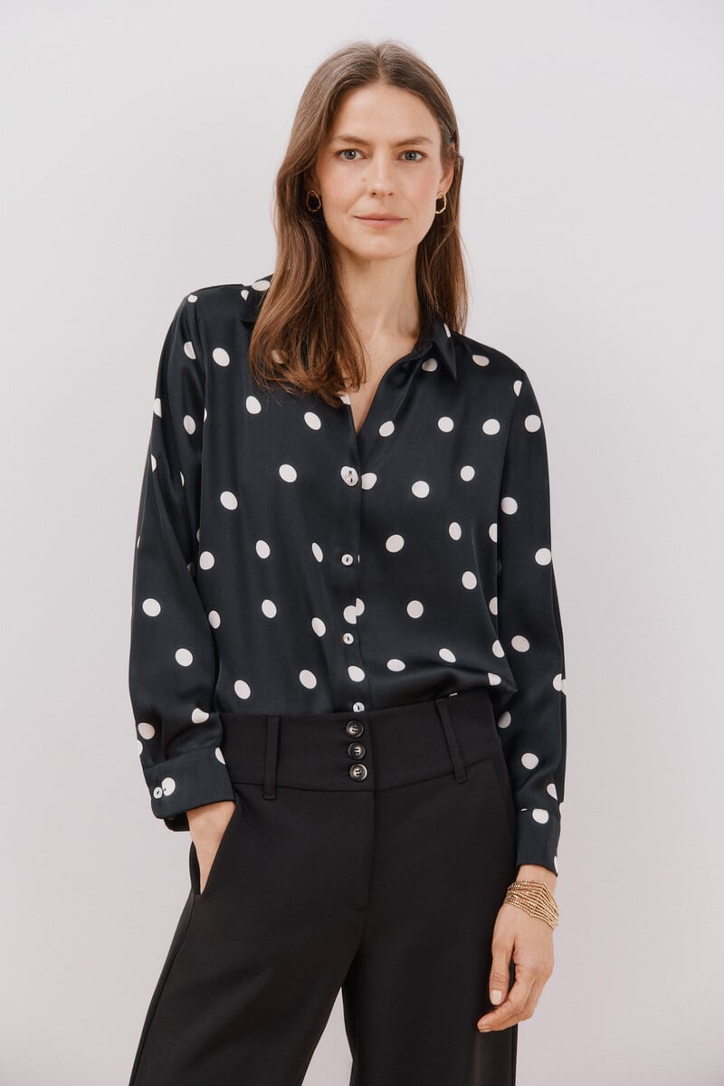 pedro del hierro Camisa satinada Últimos 3 días