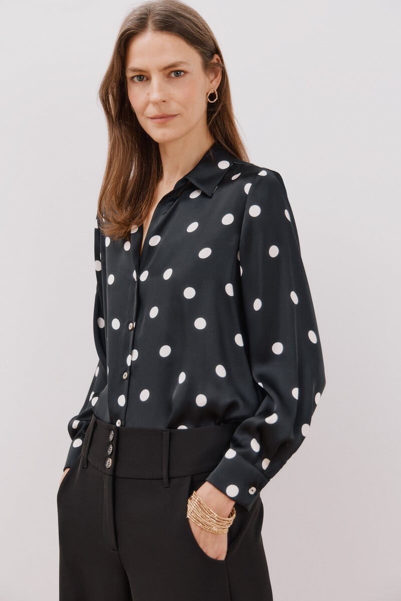 pedro del hierro Camisa satinada Últimos 3 días