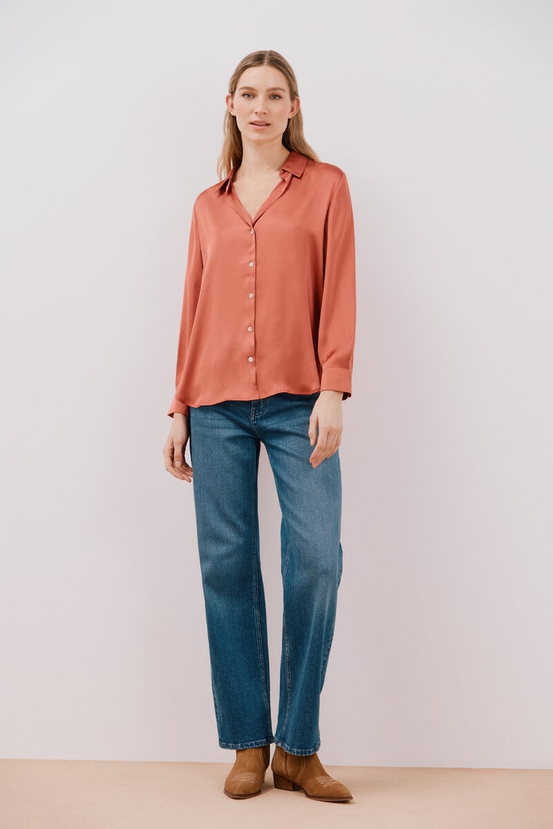 pedro del hierro Camisa satinada Precio de fábrica