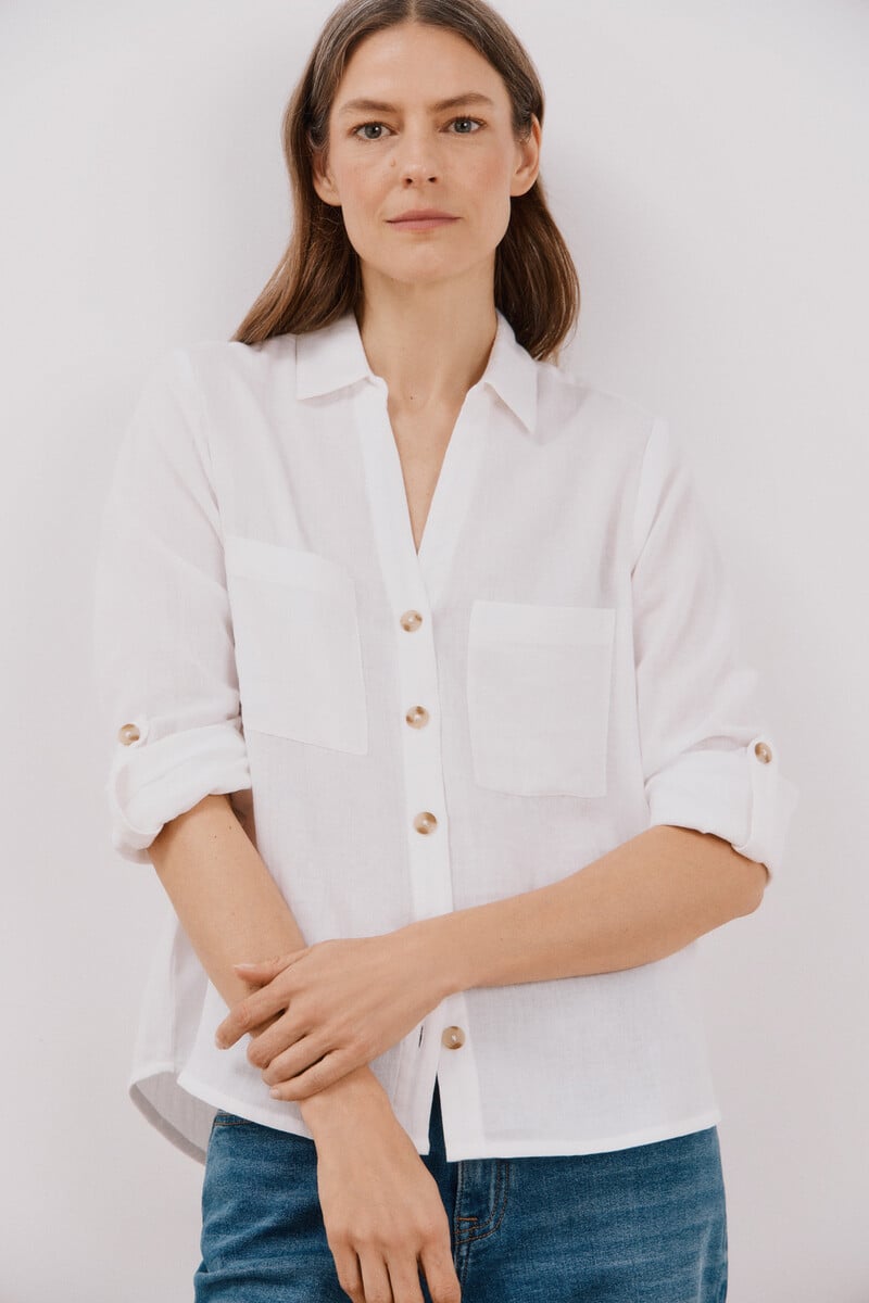 pedro del hierro Camisa algodón estampada Ahorra y exporta
