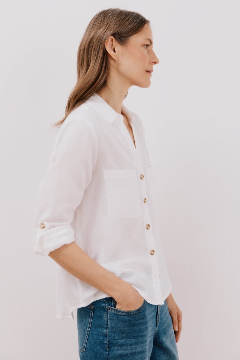 pedro del hierro Camisa algodón estampada Ahorra y exporta