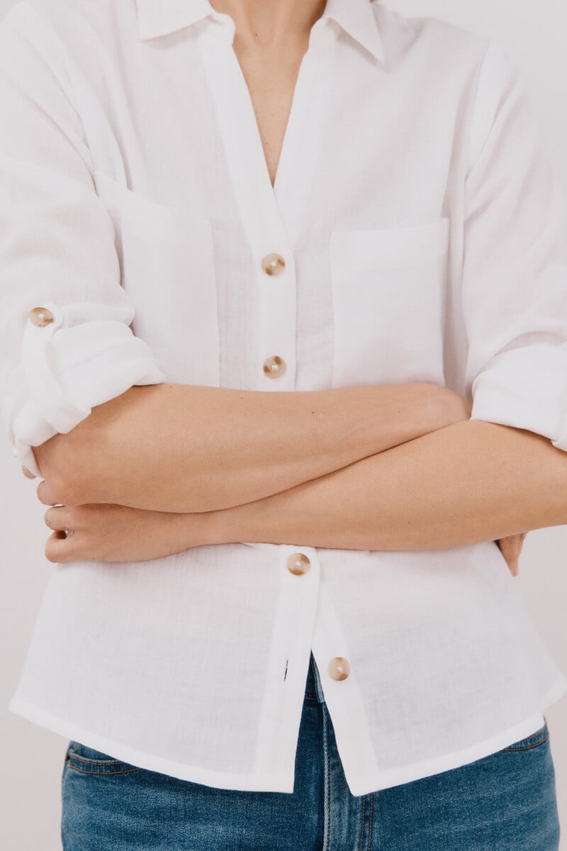 pedro del hierro Camisa algodón estampada Ahorra y exporta