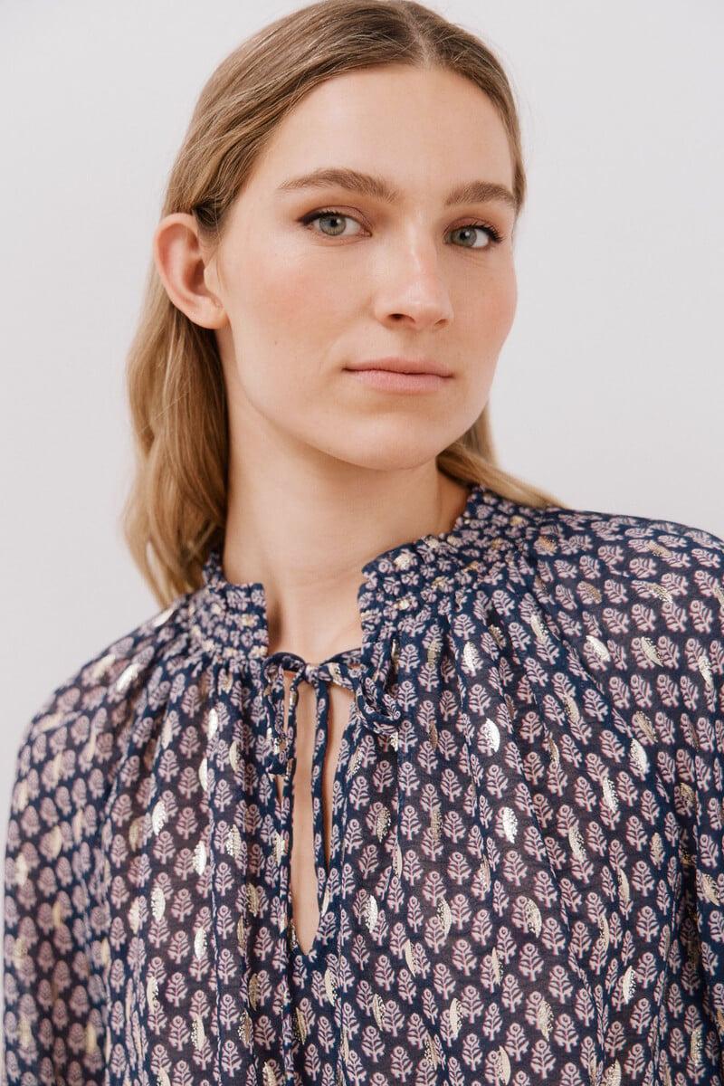 pedro del hierro Blusa detalle nido de abeja Precios de Black Friday