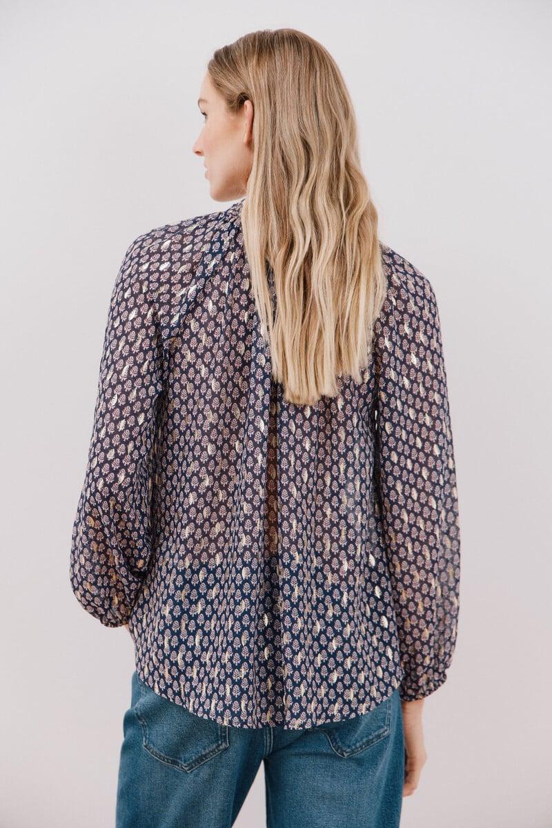 pedro del hierro Blusa detalle nido de abeja Precios de Black Friday