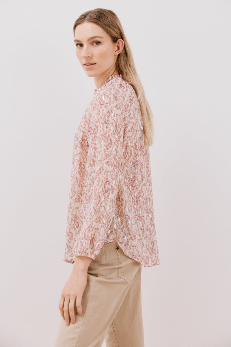 pedro del hierro Blusa detalle nido de abeja En oferta
