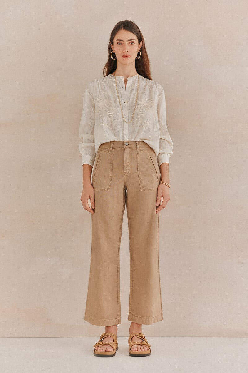 pedro del hierro Galiana. Camisa bordada Descuentos del mes