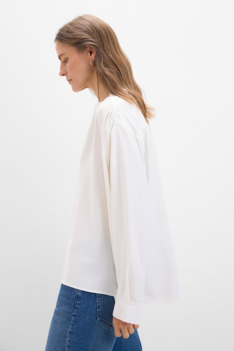 pedro del hierro Blusa fluida blanca Oferta exclusiva