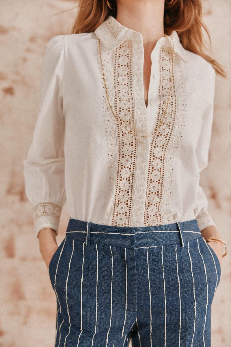pedro del hierro Candelaria. Camisa bordada Precio ultrabajo