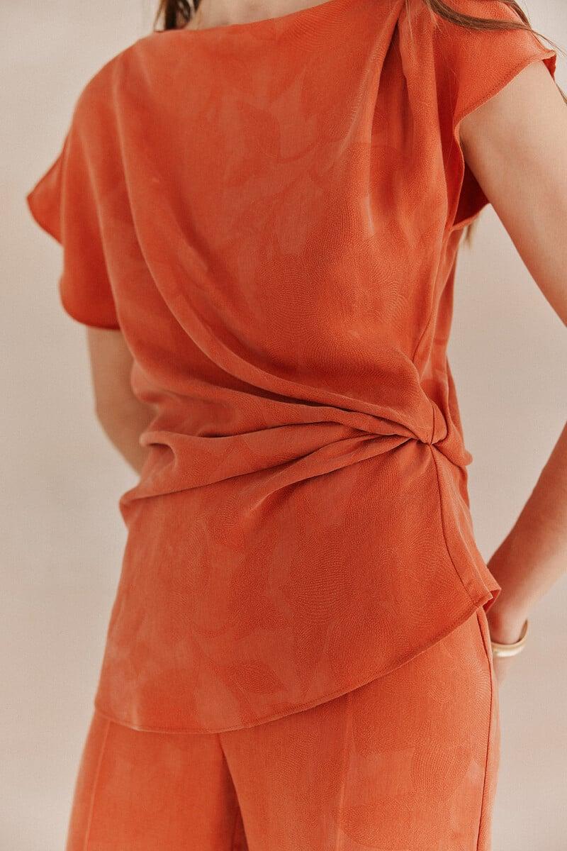 pedro del hierro Celia. Top nudo jacquard Outlet