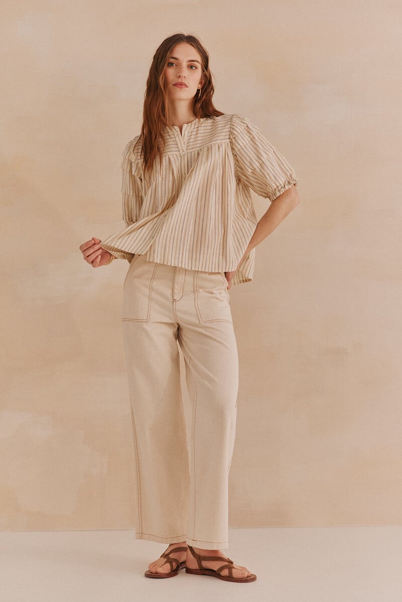 pedro del hierro Georgina. Blusa rayas Outlet online